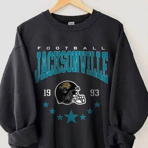 Vintage 1993 Jacksonville Football Sweatshirt, Jacksonville Jaguars Helmet Shirt